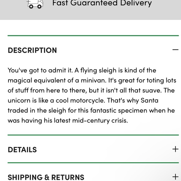 TIPSY ELVES  UGLY CHRISTMAS SWEATER ALL SIZES  NWT SANTA RIDING A UNICORN - Picture 4 of 4